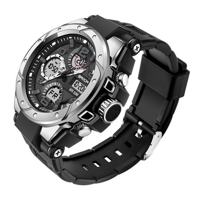 SANAD Luxury Men’s Military Sports Watch – Tactical Chronograph Design