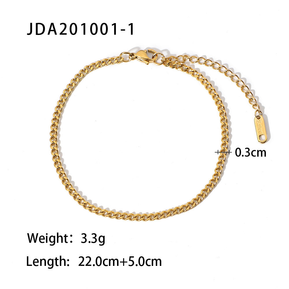 Women’s Stainless Steel Anklet – Stylish Foot Bracelet Accessory