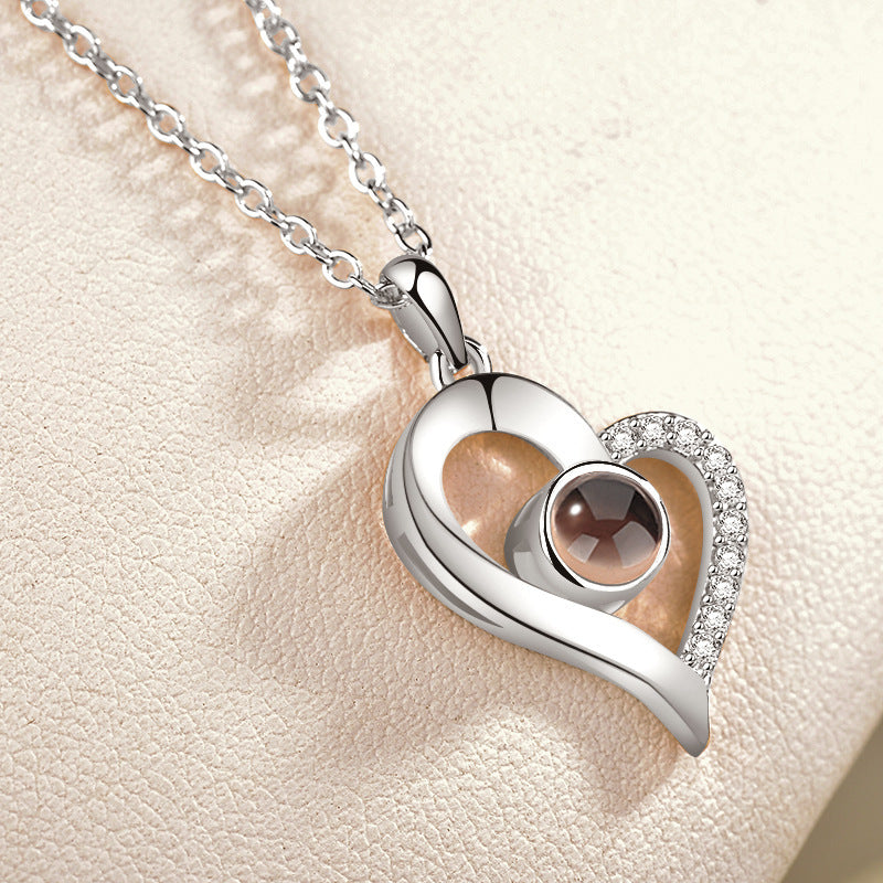 100 Languages “I Love You” Projection Necklace – Romantic Memory Jewellery