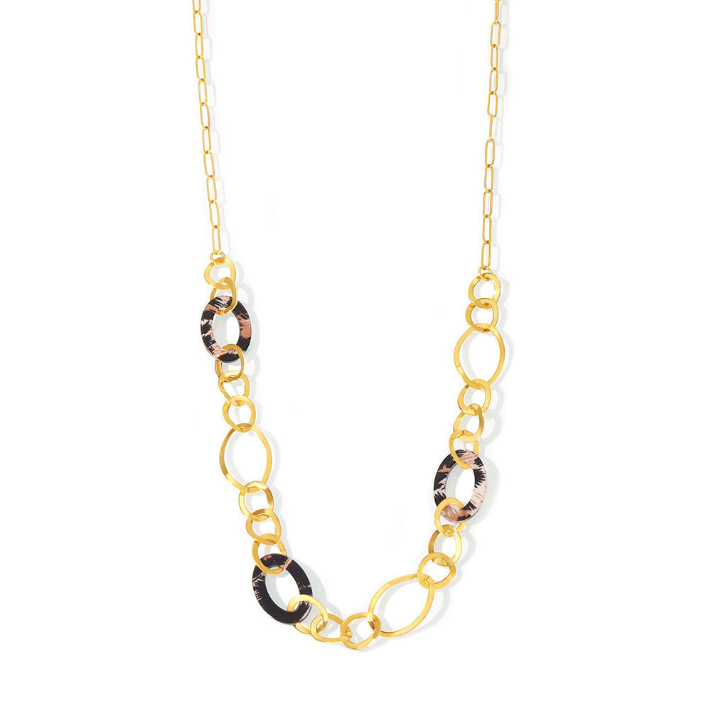 Sweater Necklace – 18K Gold-Plated Stainless Steel Original Design Jewellery