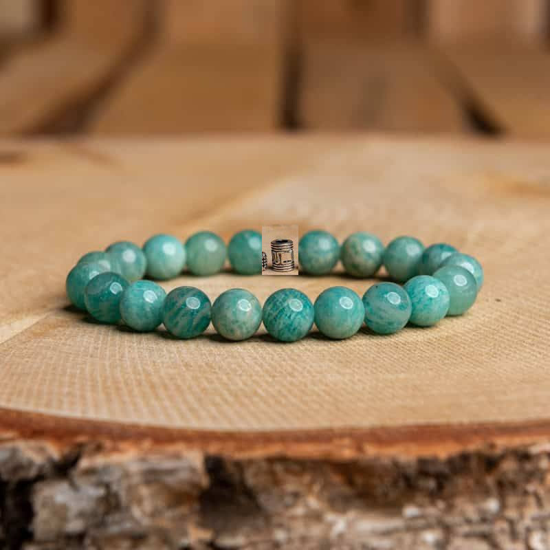 Tigereye & Haematite Silver-Strip Bracelet – Unisex Natural Stone Jewellery