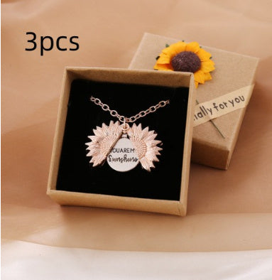 You Are My Sunshine Sunflower Necklace – For Women & Men