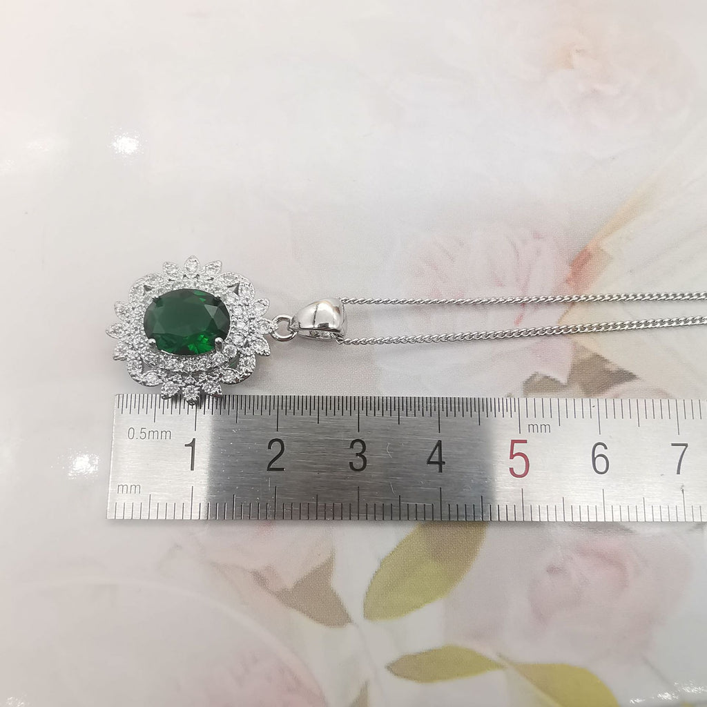 Four-Piece Women’s Garnet Red Jewellery Set – Necklace, Earrings, Bracelet & Ring