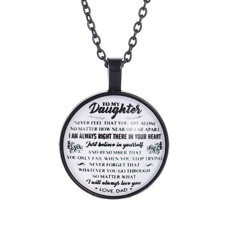Child & Family Letter Necklace – Personality Pendant Necklace for Kids and Parents