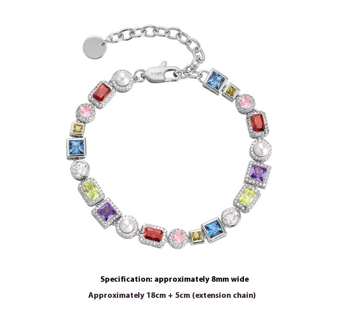Men and Women’s Zircon Bracelets – Coloured Beaded Fashion Accessory