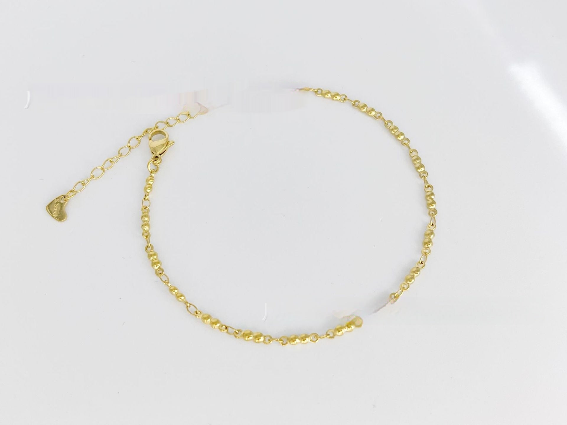 European & American Style Stainless Steel Anklet – Simple & Elegant