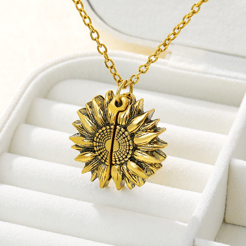 You Are My Sunshine Sunflower Necklace – For Women & Men