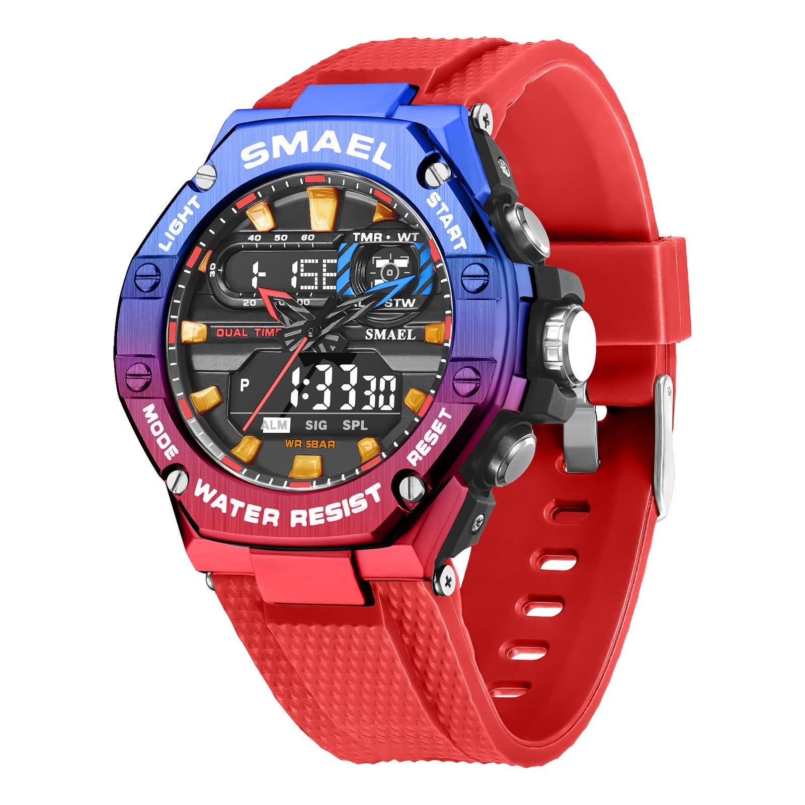 Men’s Digital Alloy Electronic Watch – Stylish LED Timepiece