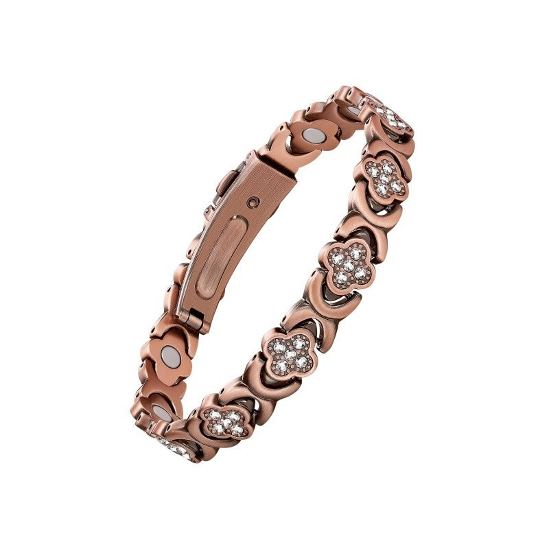 Unisex Flower Zinc Alloy Bracelet – Hanging Plating