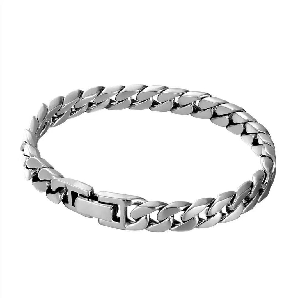 Retro Simple Stylish All-Match Cuban Bracelet – Men’s Accessory