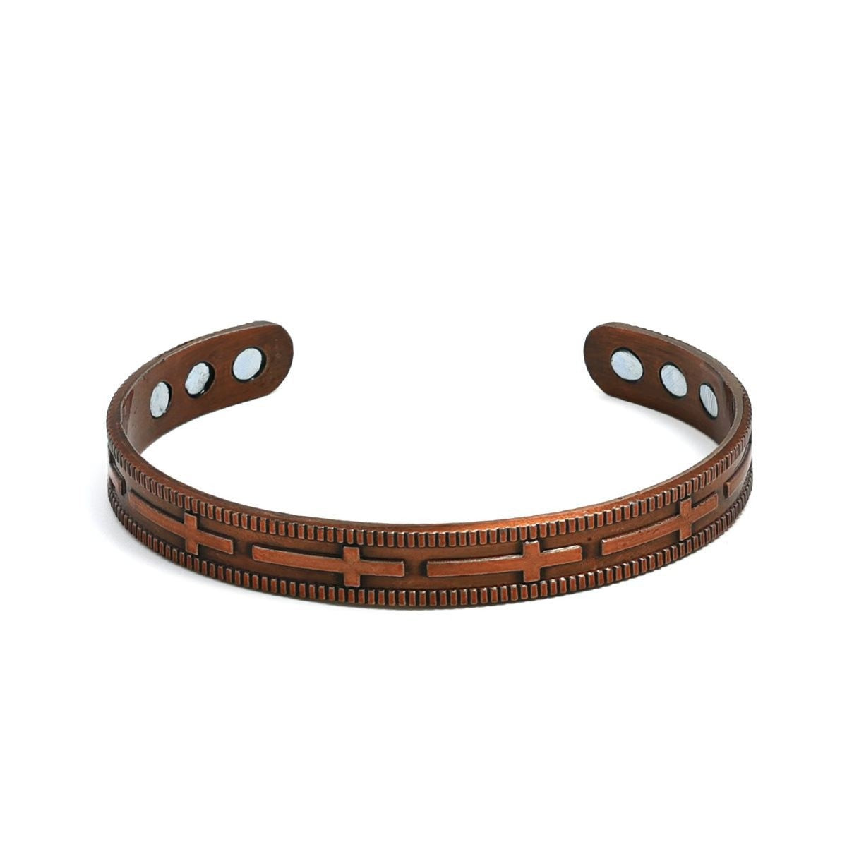 Men’s and Women’s Bronze Magnet Bracelet – Vintage Three-Row Fashion Design