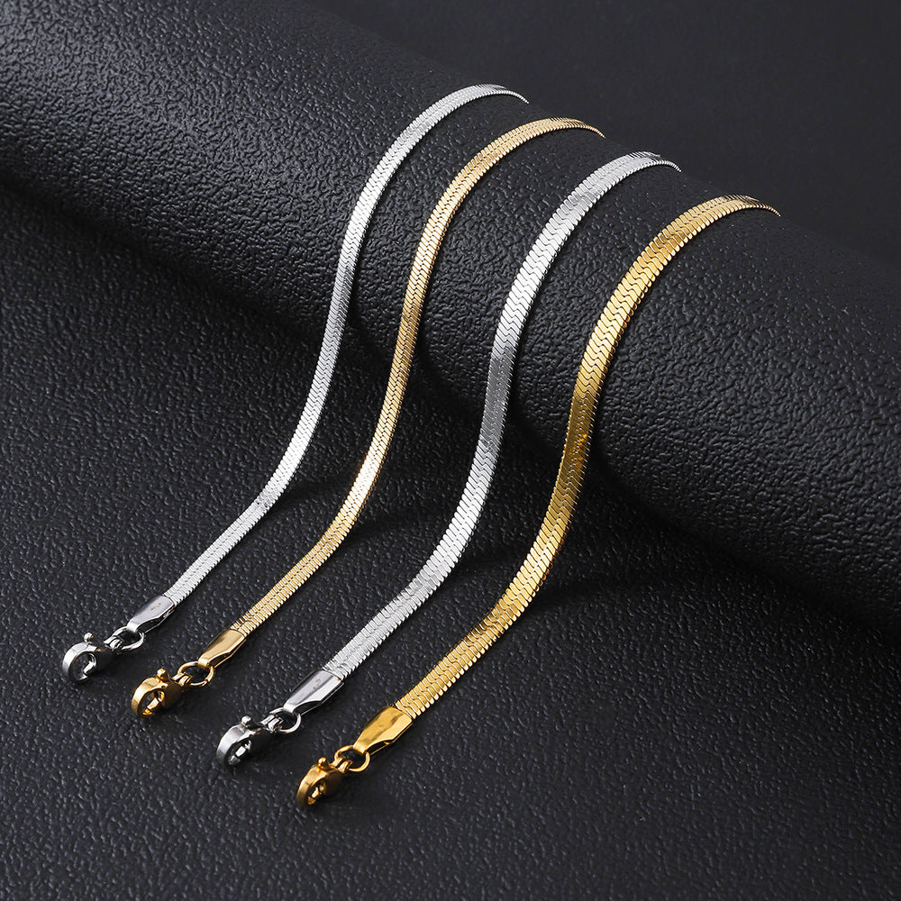 Women’s Minimalist Stainless Steel Blade Bracelet