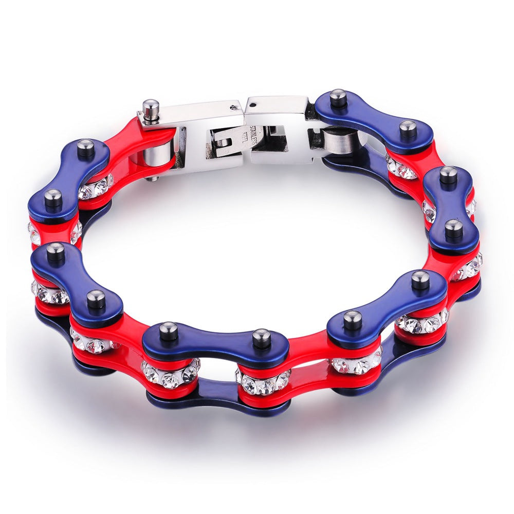 Zircon Bicycle Charm Bracelet – Trendy Women’s Bracelet