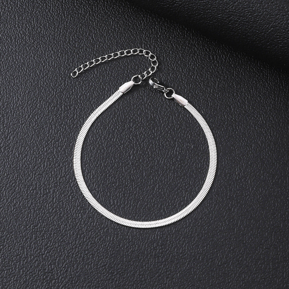 Women’s Minimalist Stainless Steel Blade Bracelet