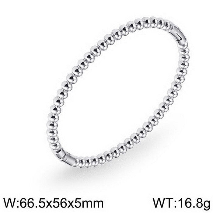 Titanium Steel Bamboo Bracelet – Women’s Fashion Wrist Jewellery