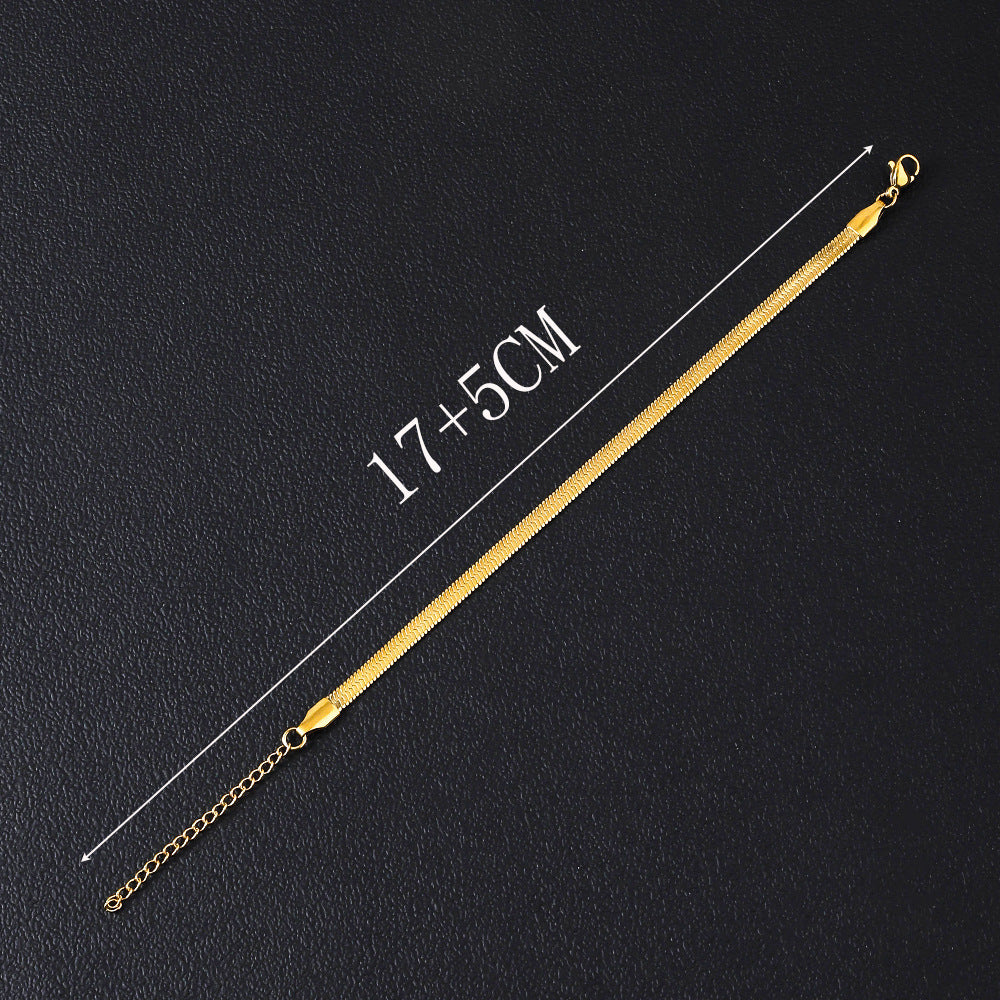 Women’s Minimalist Stainless Steel Blade Bracelet