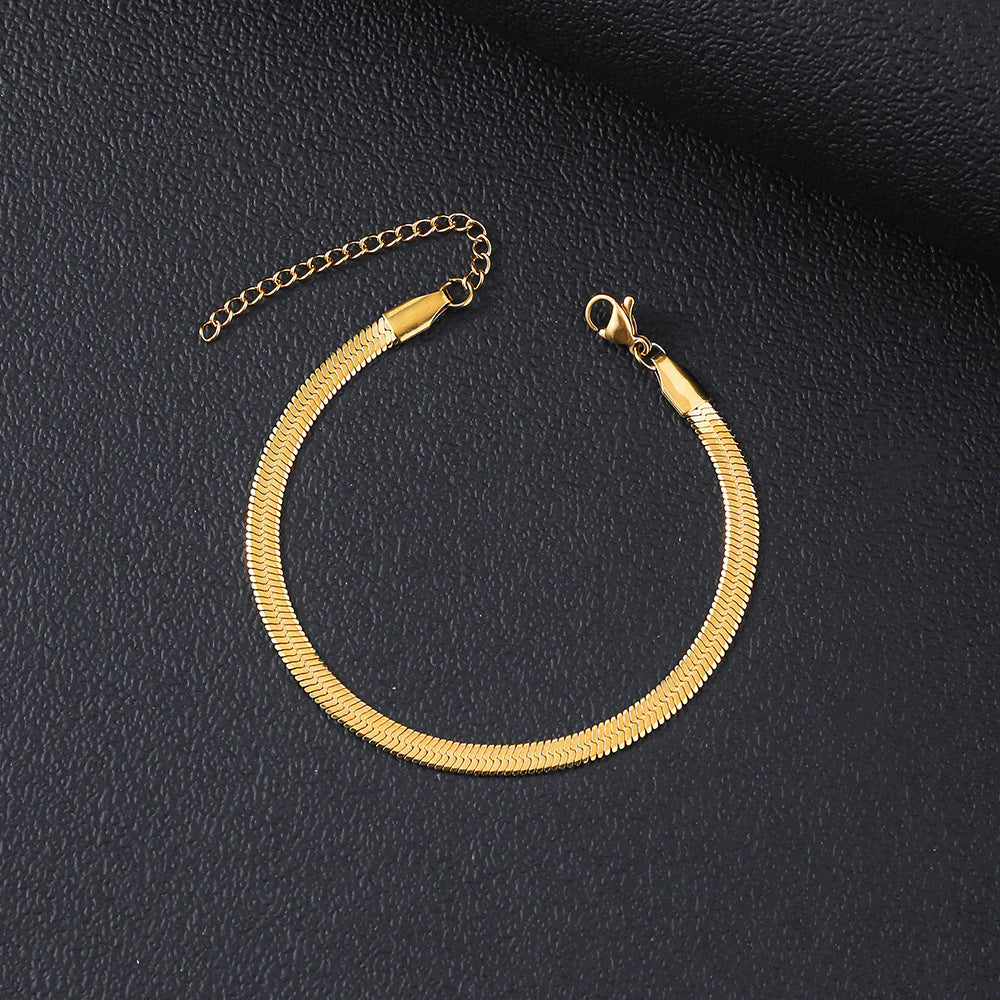 Women’s Minimalist Stainless Steel Blade Bracelet