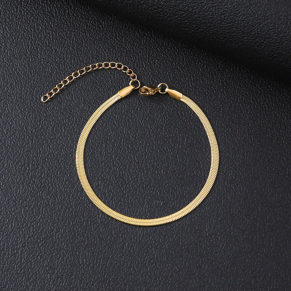 Women’s Minimalist Stainless Steel Blade Bracelet