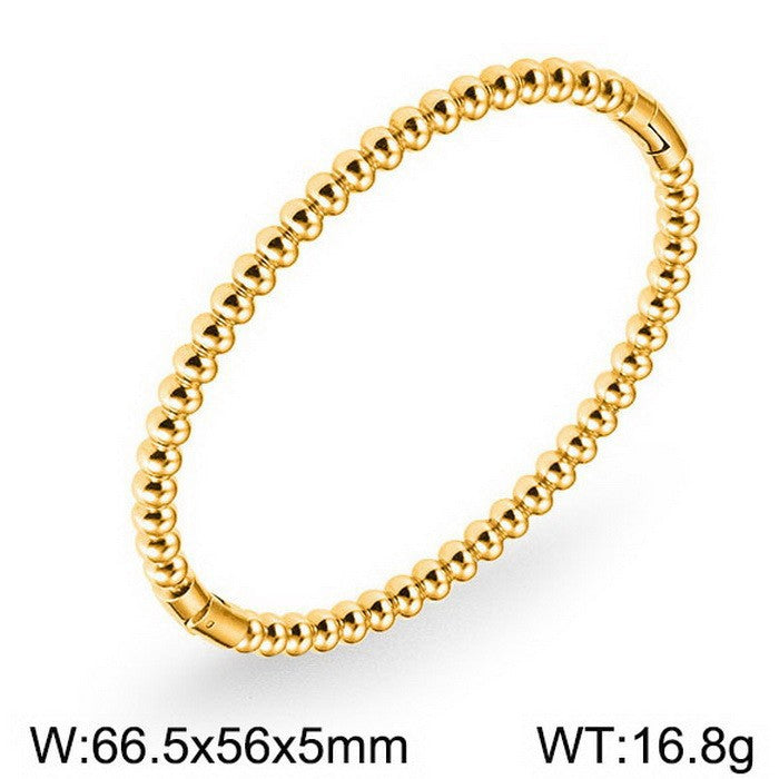 Titanium Steel Bamboo Bracelet – Women’s Fashion Wrist Jewellery
