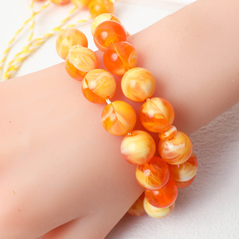 Beaded Rosary Bracelet – Handheld Prayer and Meditation Accessory