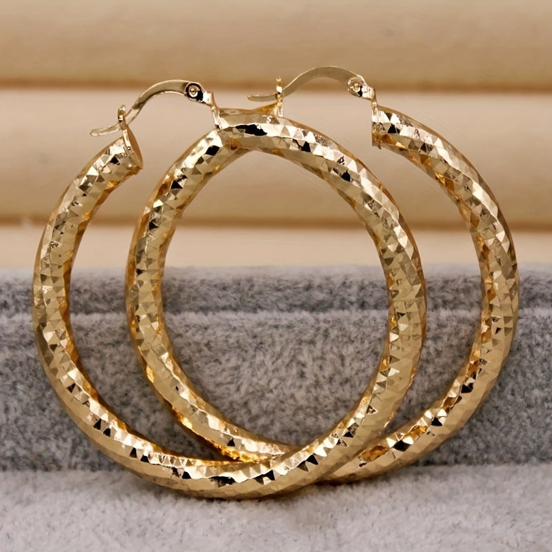 European & American Retro Golden Classic Earrings – Simple Women’s Fashion Jewellery