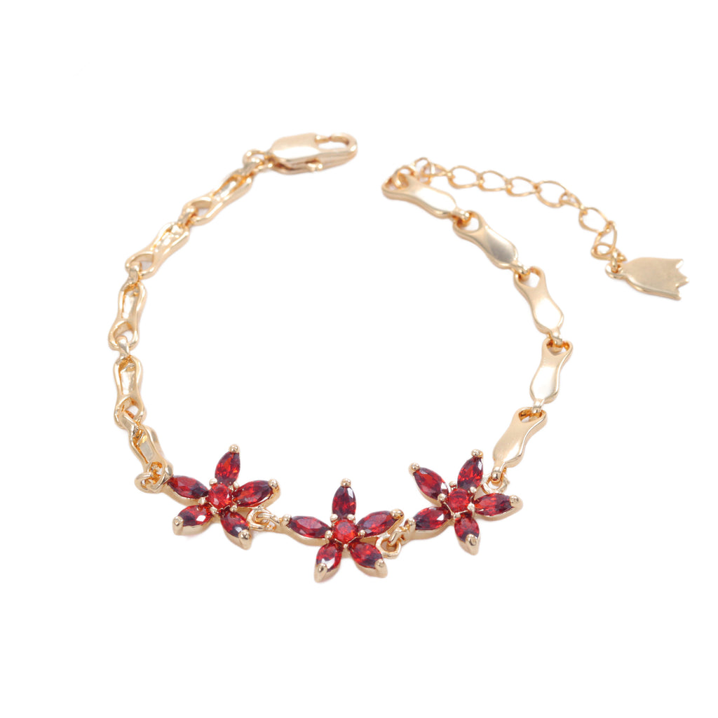 Women’s Flower Petal Bracelet – Fresh Copper Design