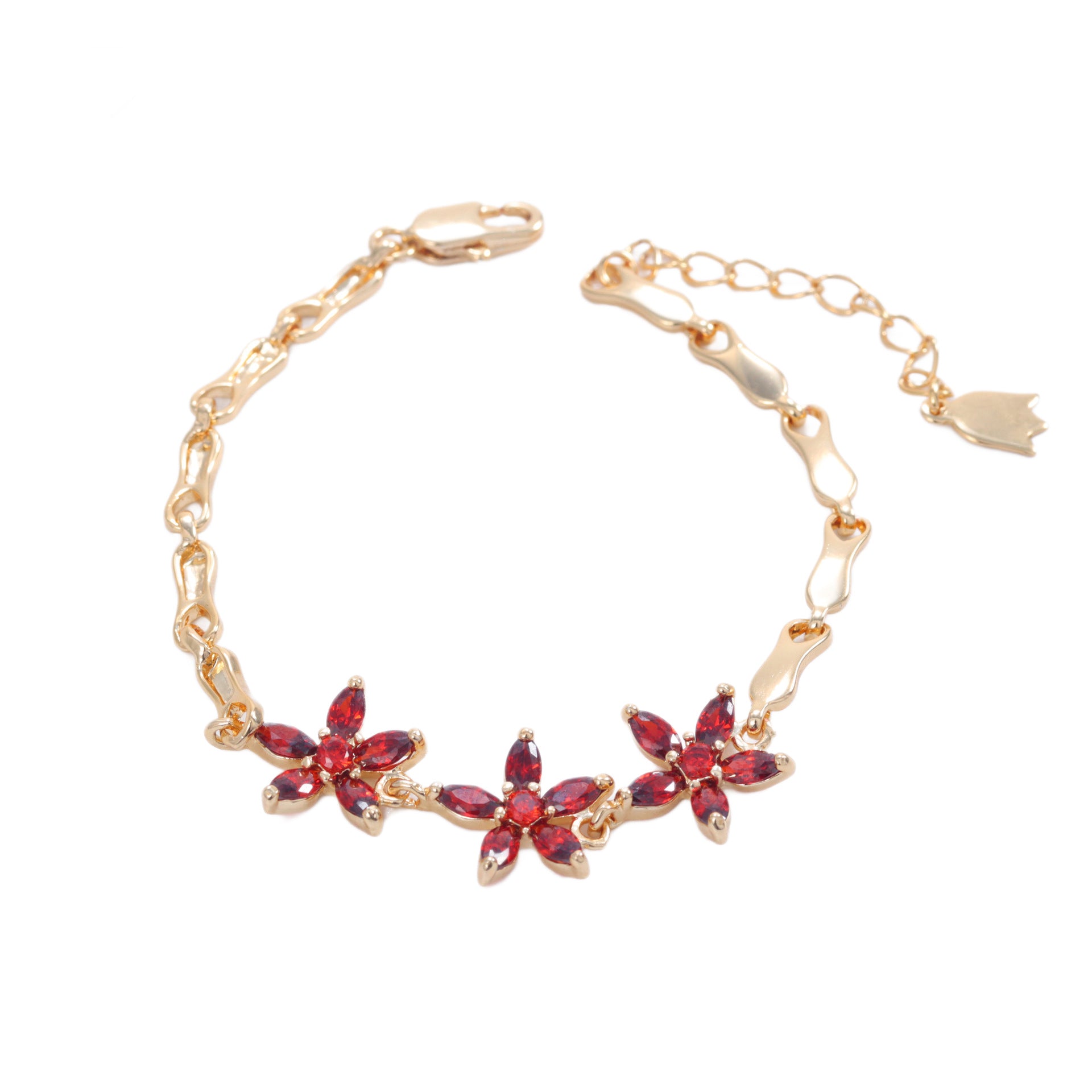 Women’s Flower Petal Bracelet – Fresh Copper Design