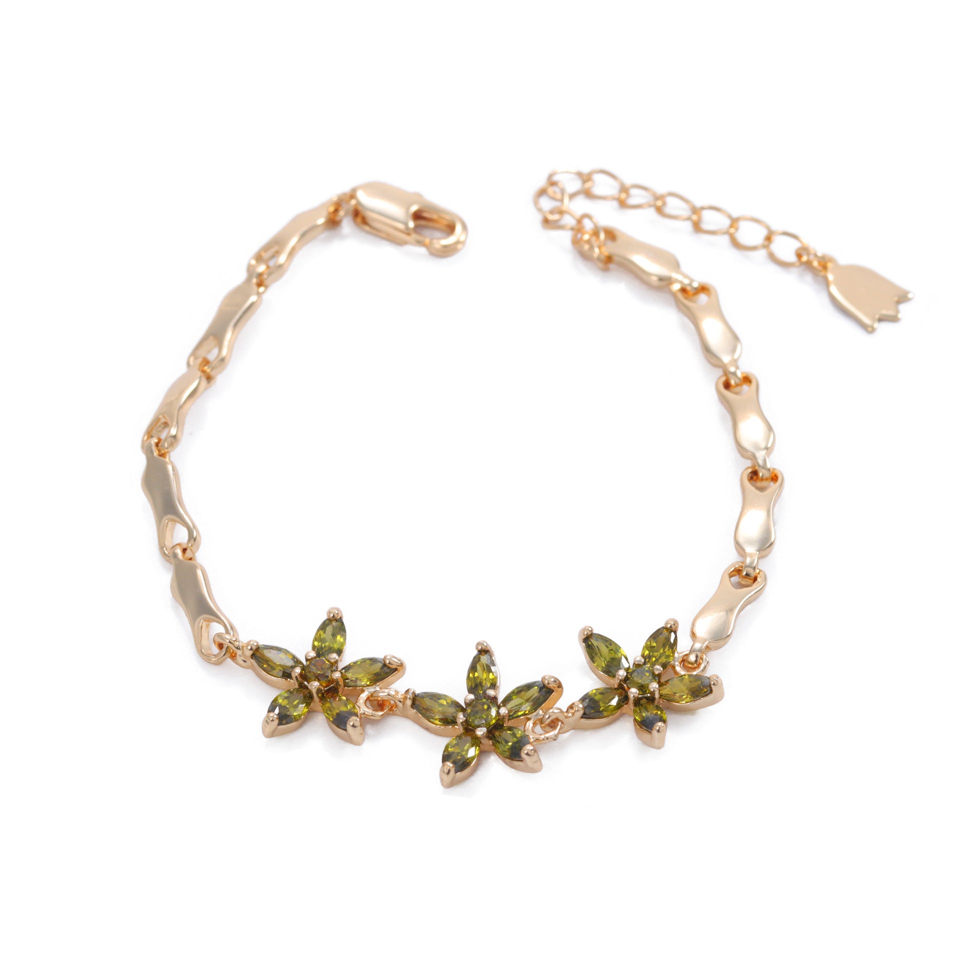 Women’s Flower Petal Bracelet – Fresh Copper Design
