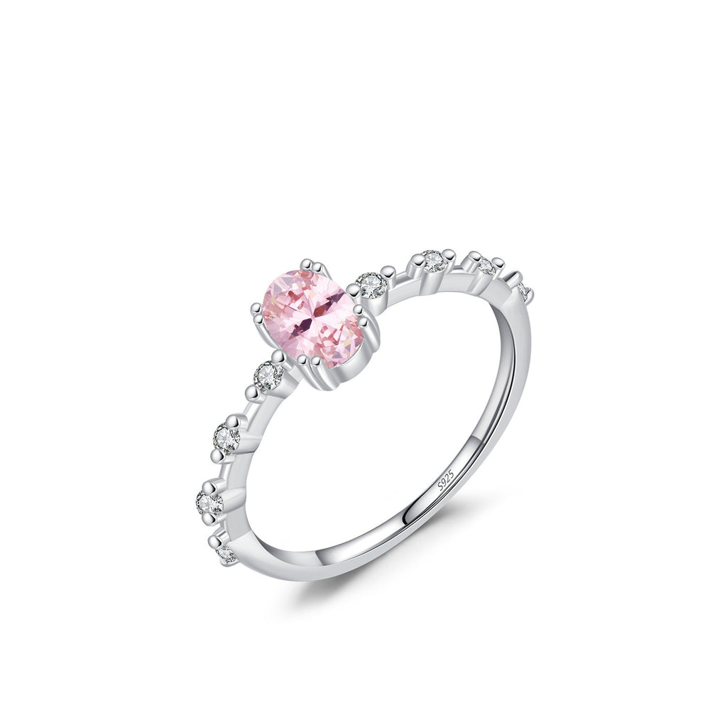 Sterling Silver Women’s Ring with Gemstone Accent – Adjustable & Elegant