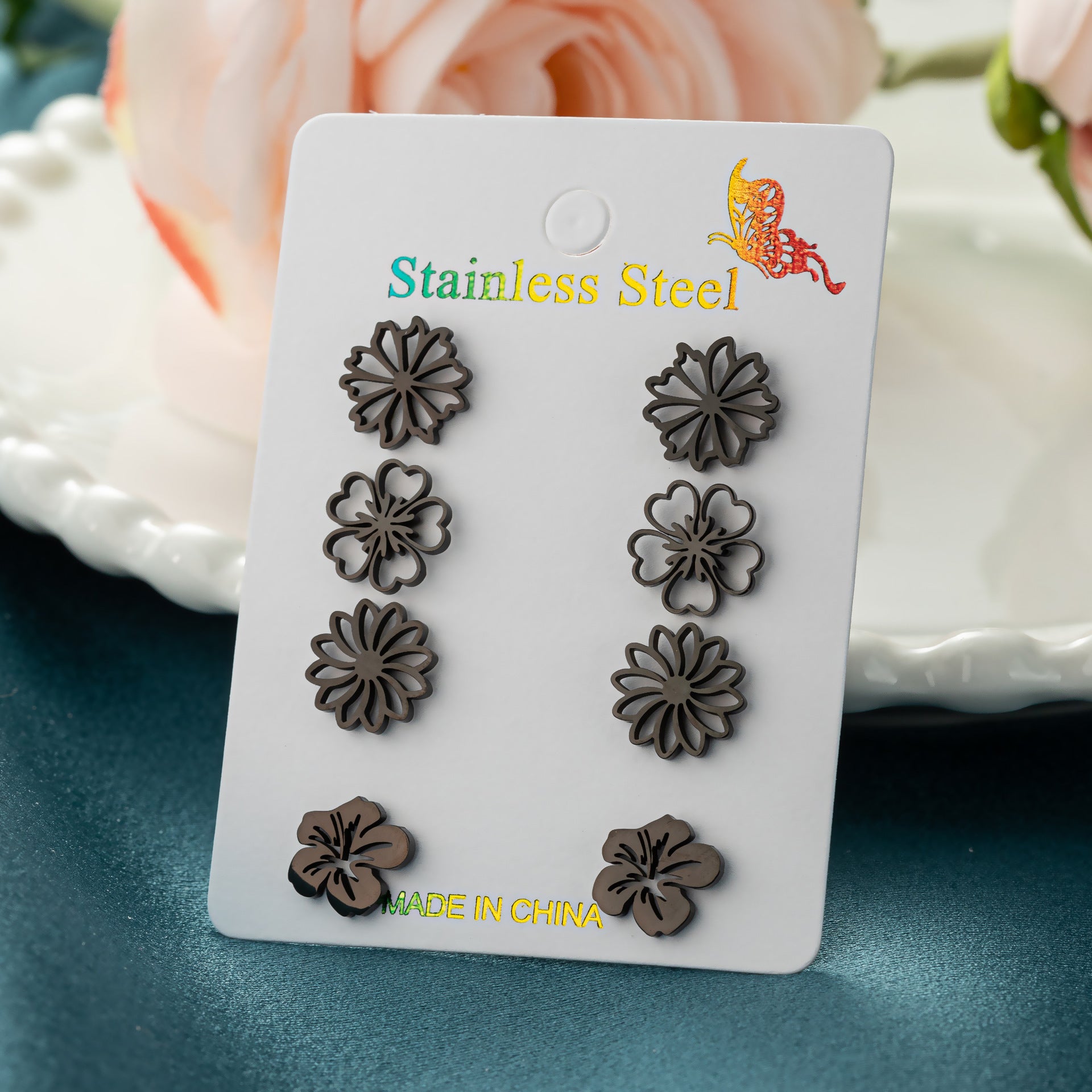 Little Suit Stud Earrings – Fashion Simulation Jewellery for Women