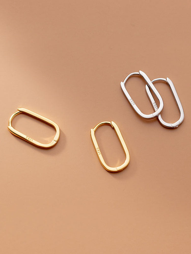 S925 Sterling Silver Premium Hoop Earrings – Elegant Jewelry for Women