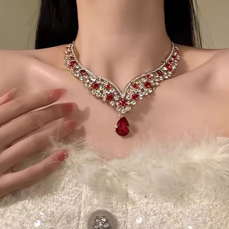 Women’s Industrial Chic Necklace & Earrings Set – Bold Statement Jewellery