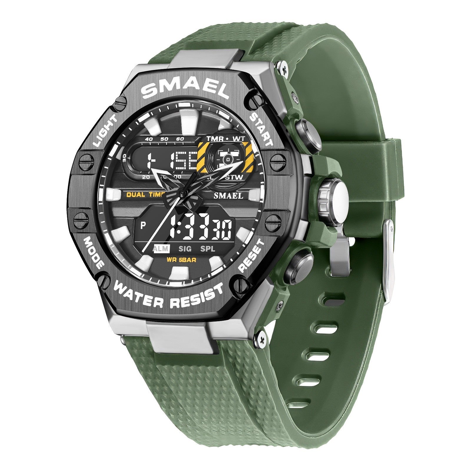 Men’s Digital Alloy Electronic Watch – Stylish LED Timepiece