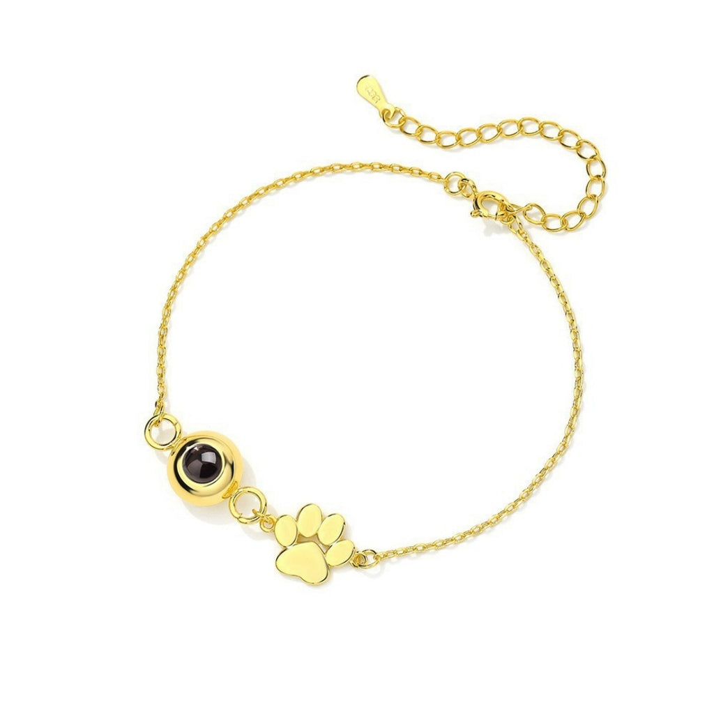 Creative Stainless Steel Pet Paw Print Bracelet – Versatile Design