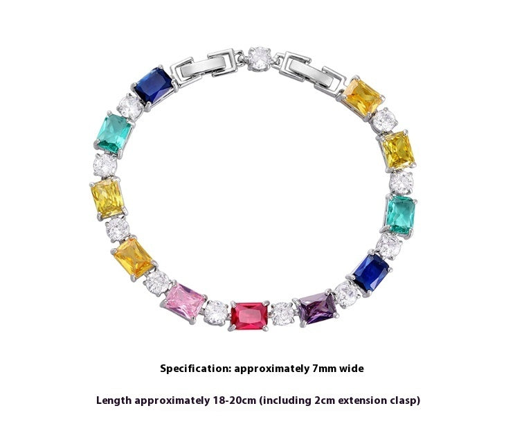 Men and Women’s Zircon Bracelets – Coloured Beaded Fashion Accessory