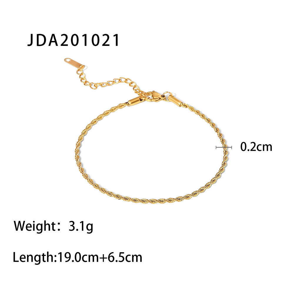 Women’s Stainless Steel Anklet – Stylish Foot Bracelet Accessory