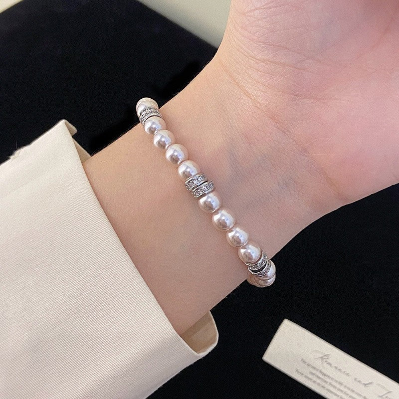 Korean-Style Flower Alloy Bracelet for Women