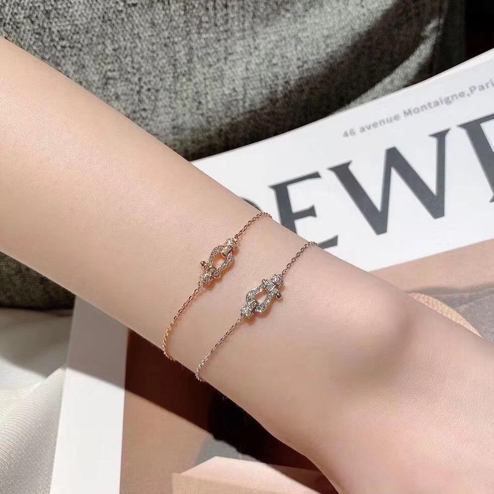 Thick Plated Diamond Bracelet – Full-Hand Luxury Jewellery for Women