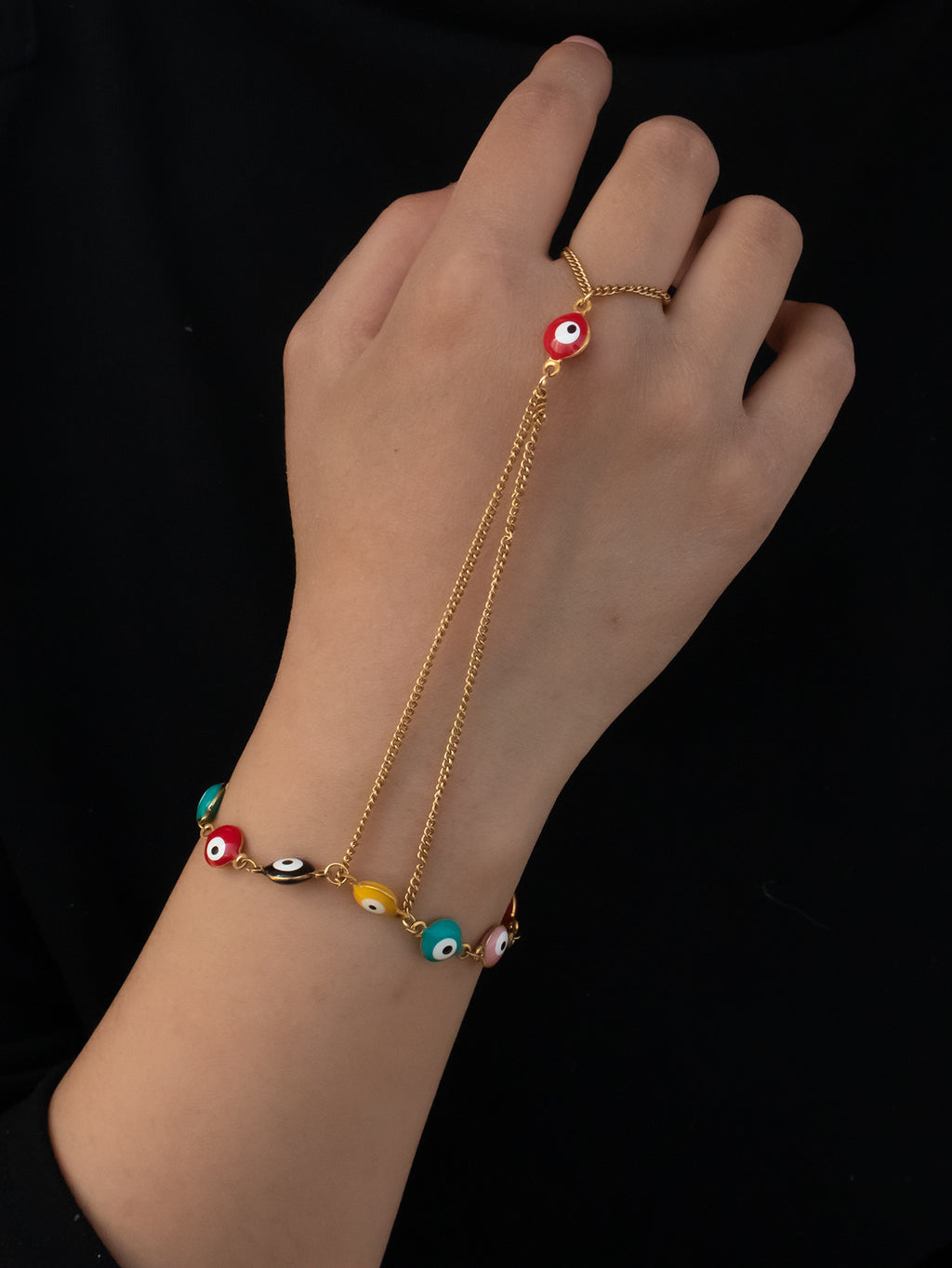 Women’s Titanium Steel Evil Eye Lucky Bracelet