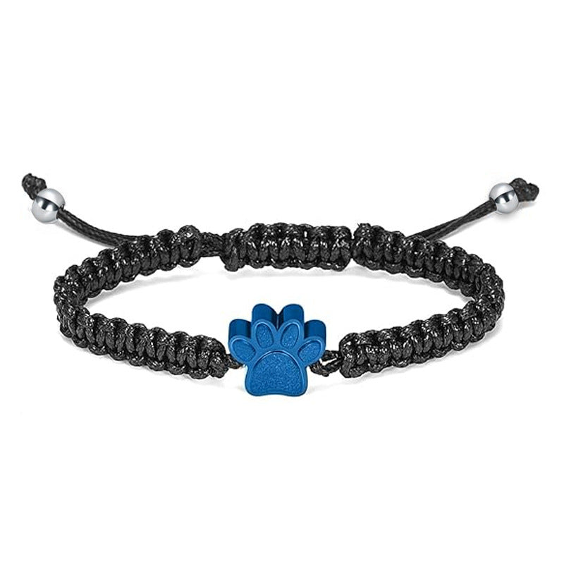 Memorial Pet Hair Ashes Bracelet – Stainless Steel Open Design