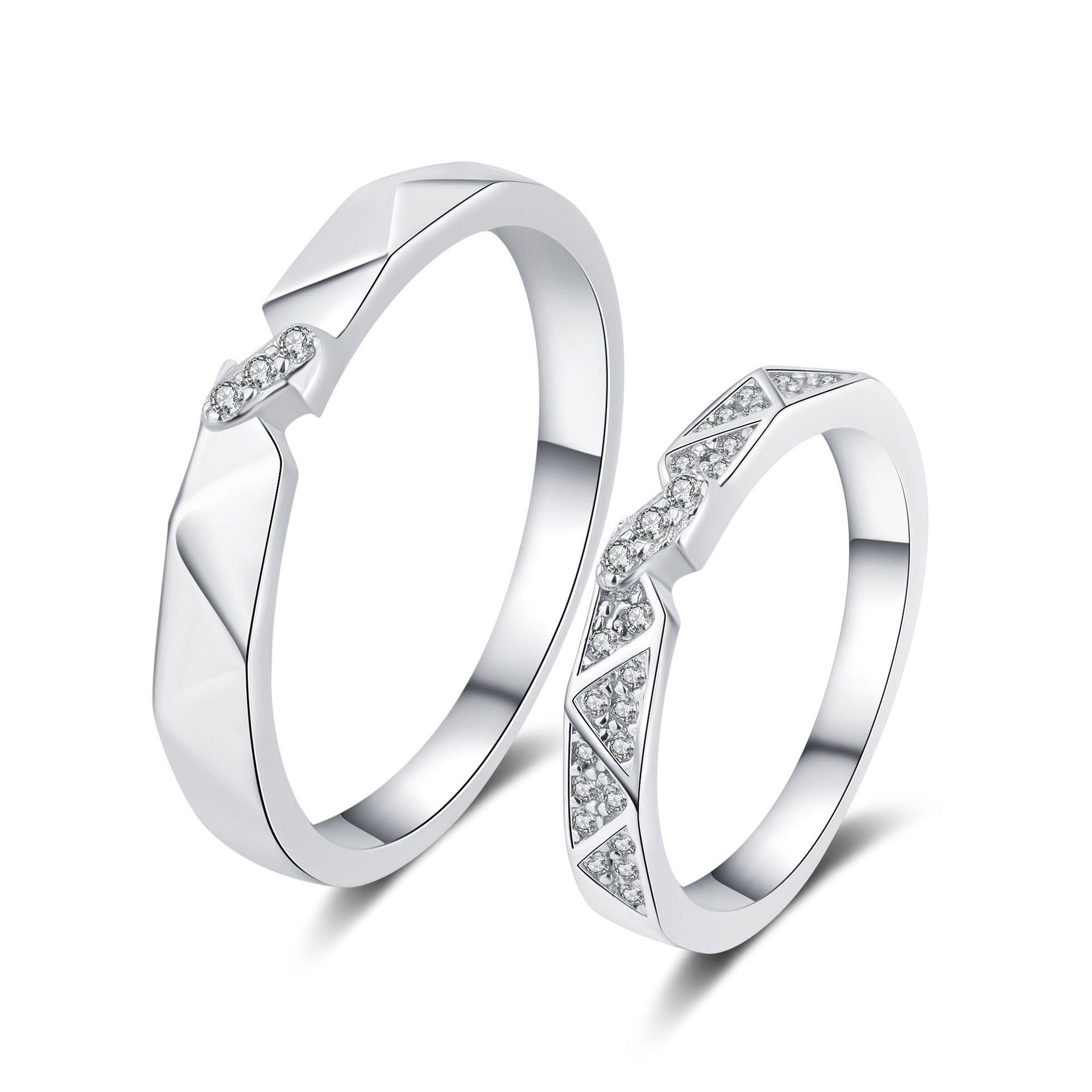 S925 Sterling Silver Couple Ring – Matching Fashion Jewelry for Partners