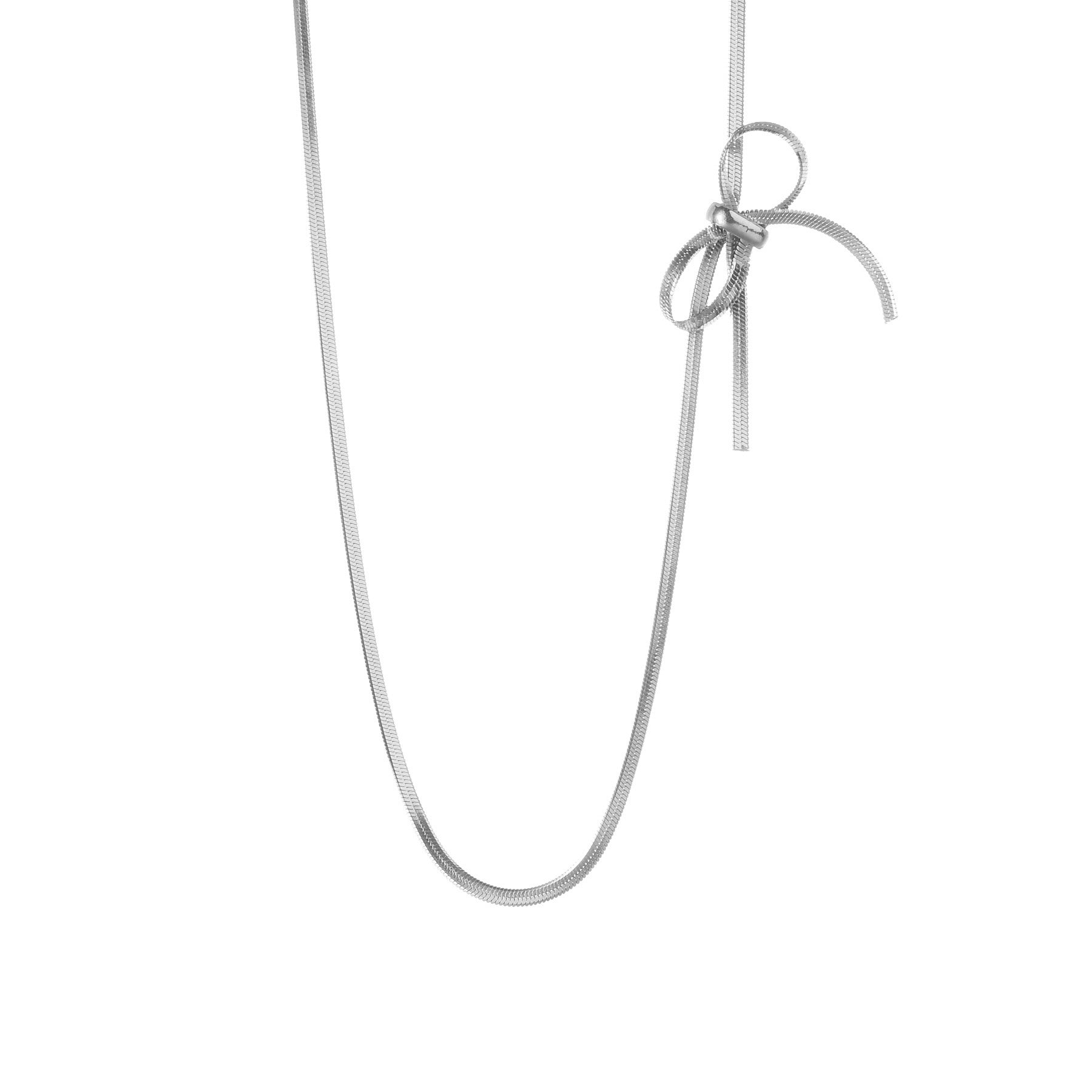 18K Gold Plated Stainless Steel Blade Chain Necklace for Women