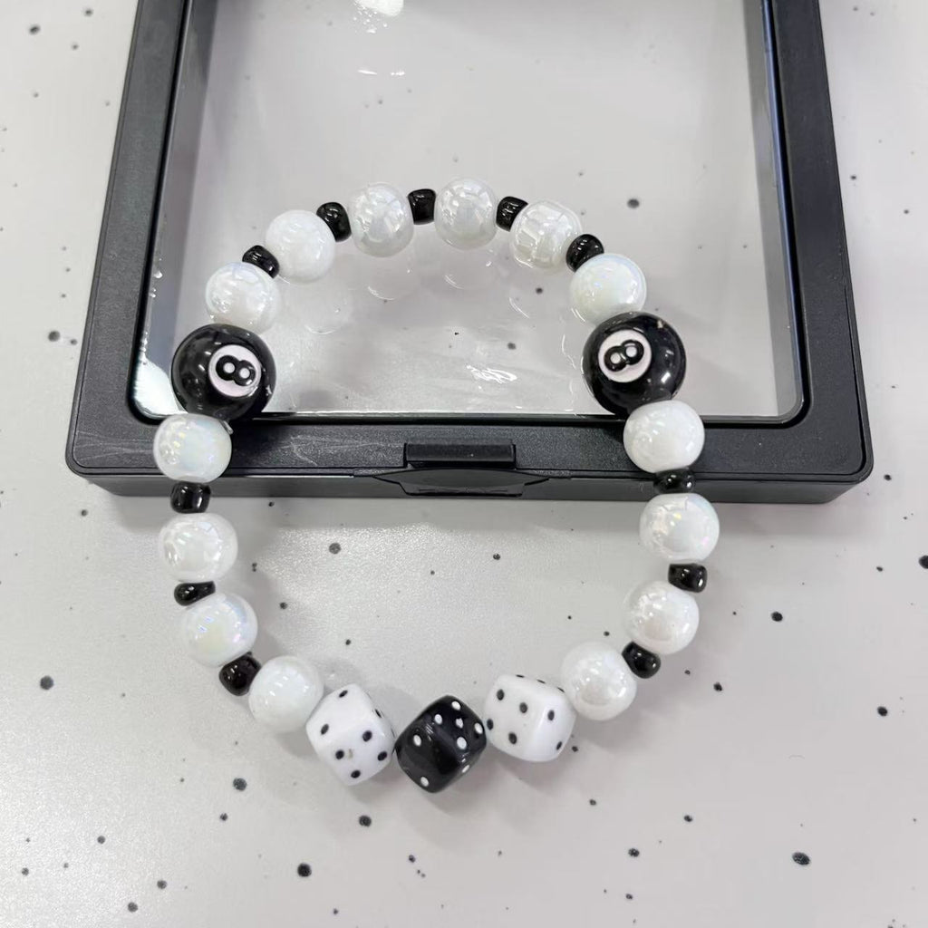 Women’s Pearl Beaded Bracelet – Elastic String Design