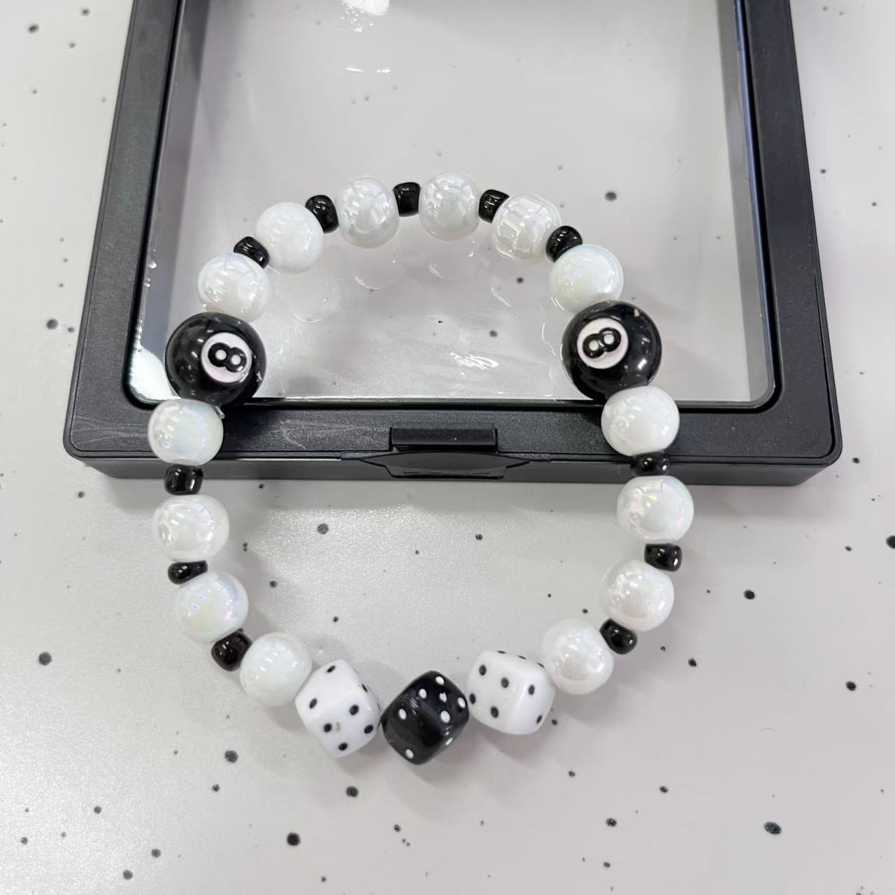 Women’s Pearl Beaded Bracelet – Elastic String Design