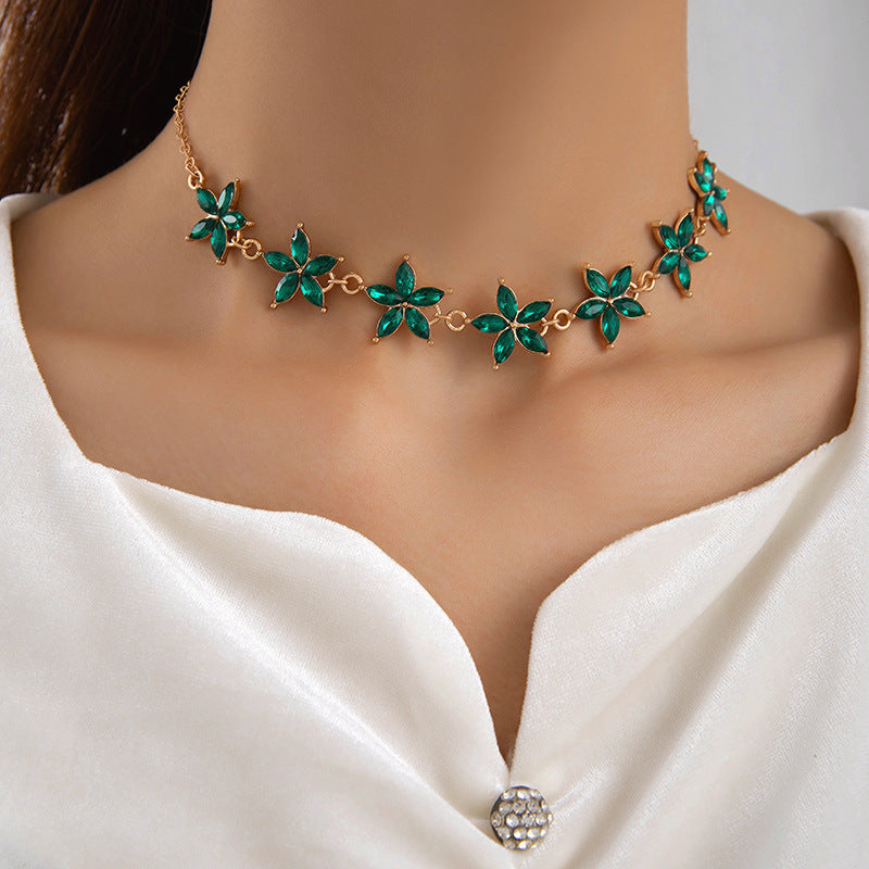Women’s Multi-Layer Jade-Inspired Necklace – Elegant Temperament Fashion Jewellery