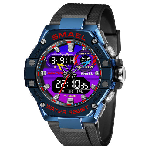 Men’s Digital Alloy Electronic Watch – Stylish LED Timepiece