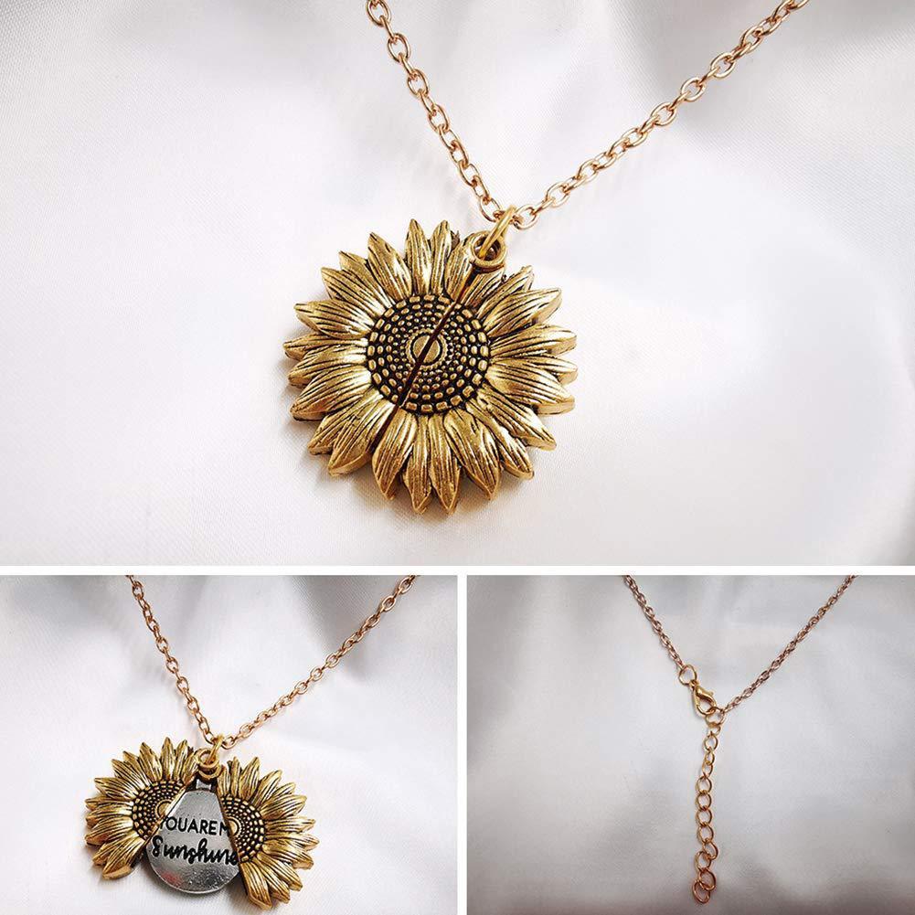 You Are My Sunshine Sunflower Necklace – For Women & Men