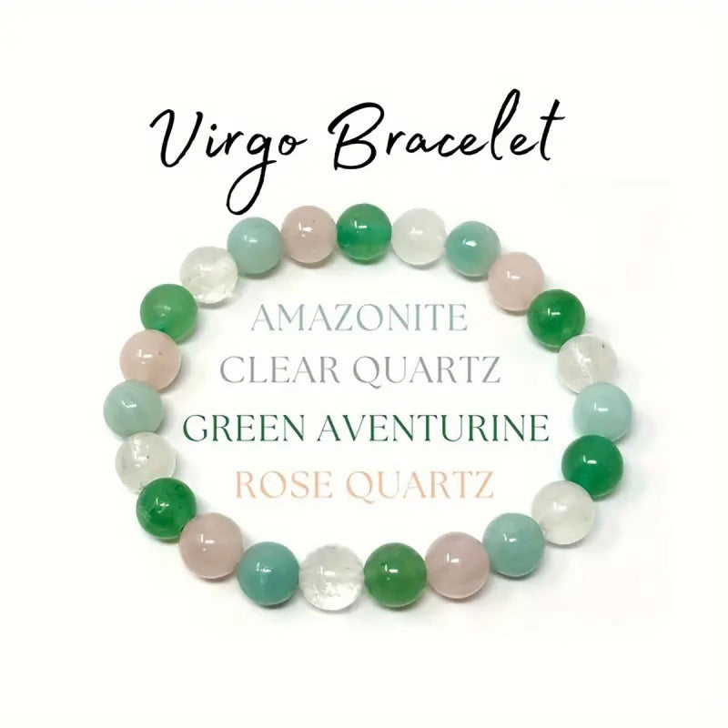 Unisex Zodiac Bracelets – Twelve Constellations Natural Stone Beads