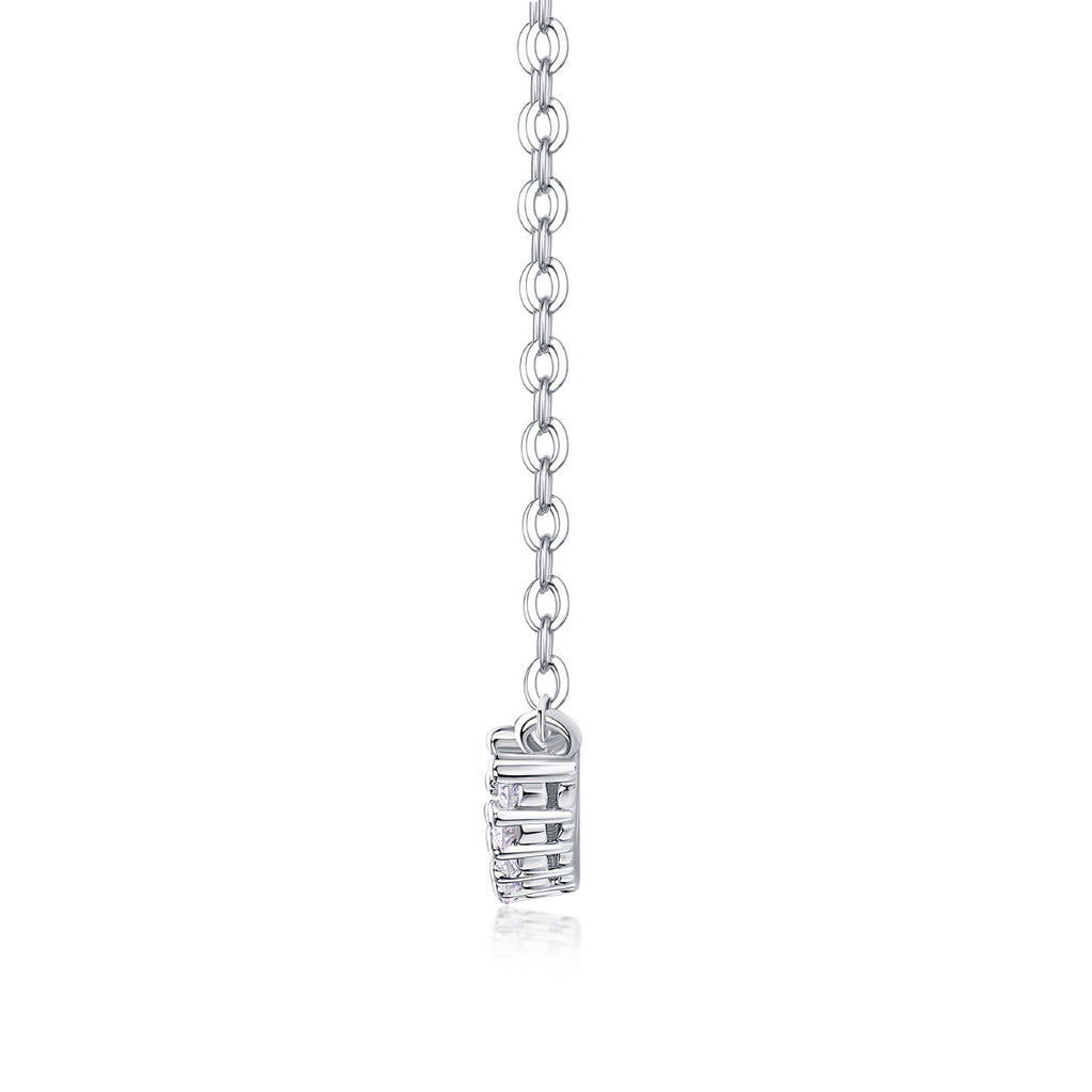 Relaxed Feel Moissanite Pendant Set – S925 Sterling Silver Jewellery