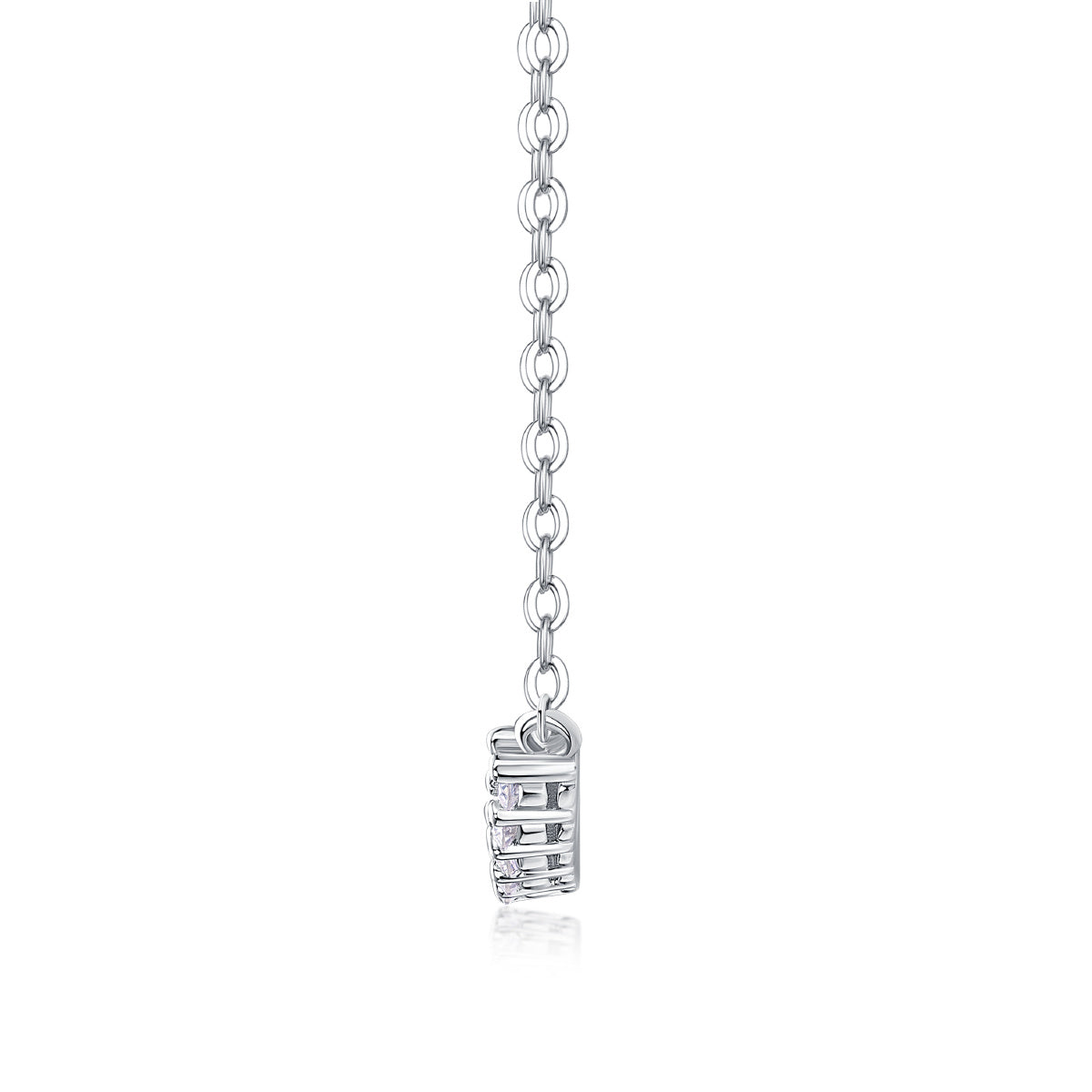 Relaxed Feel Moissanite Pendant Set – S925 Sterling Silver Jewellery